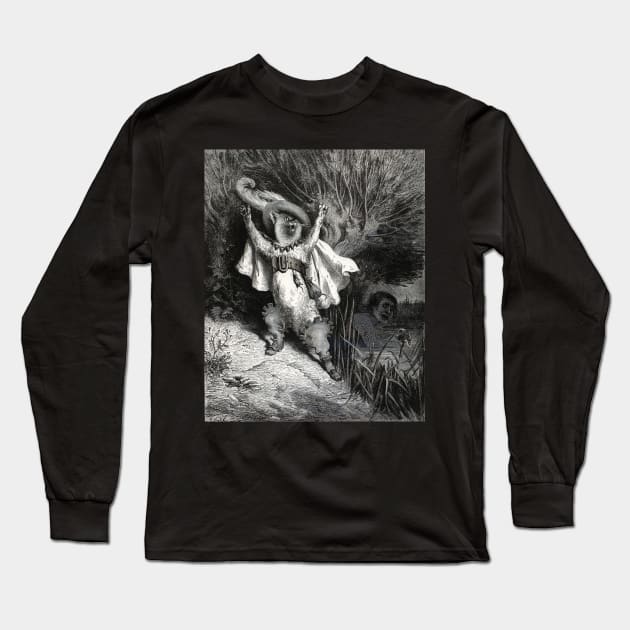 Puss In Boots - Gustave Dore Long Sleeve T-Shirt by forgottenbeauty